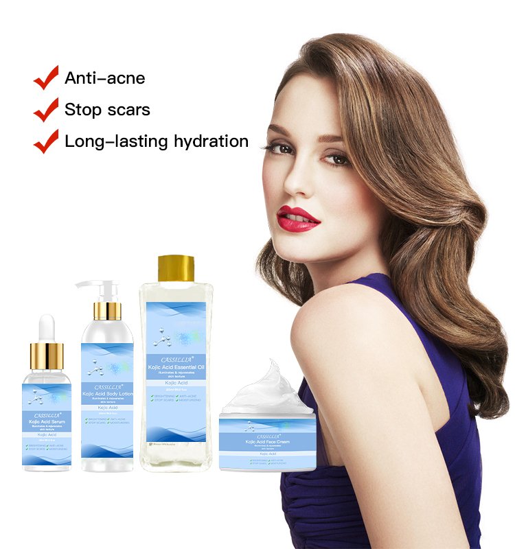 kojic acid brightening skin care set product