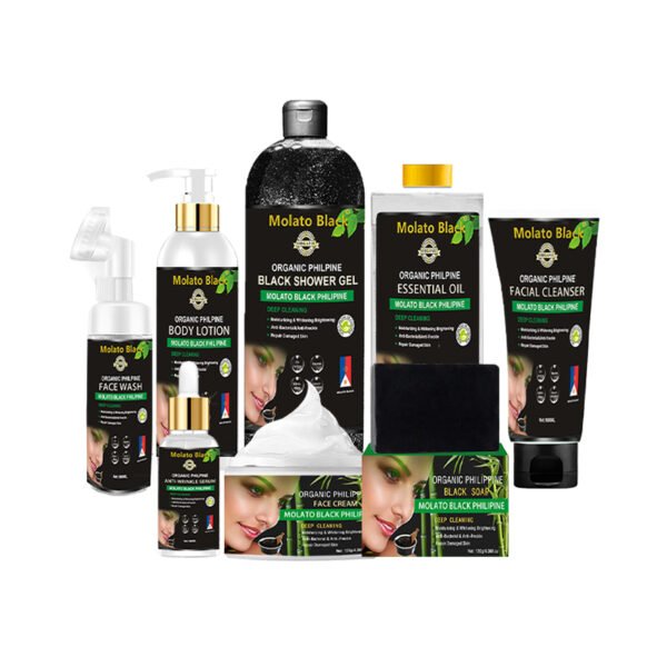 black bath shower set