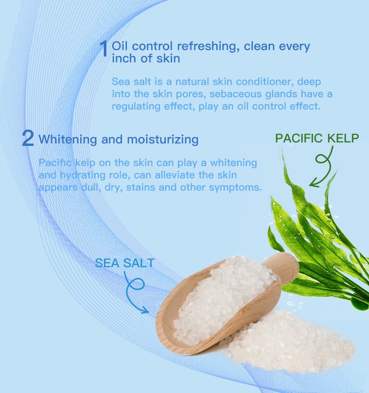 Sea Salt Pacific Kelp Extract Bath Shower Gel