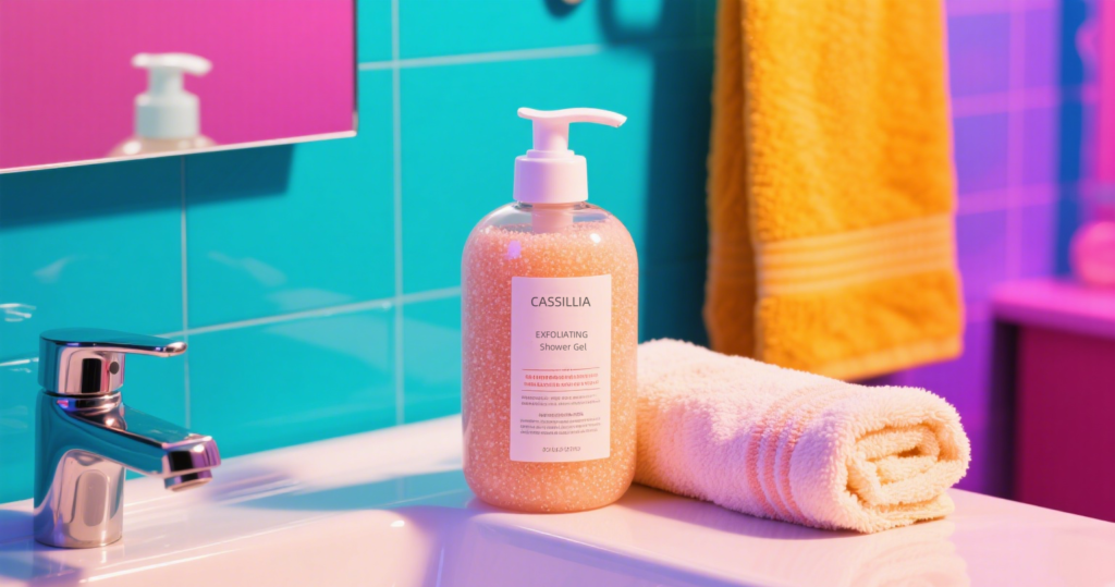glow exfoliating shower gel