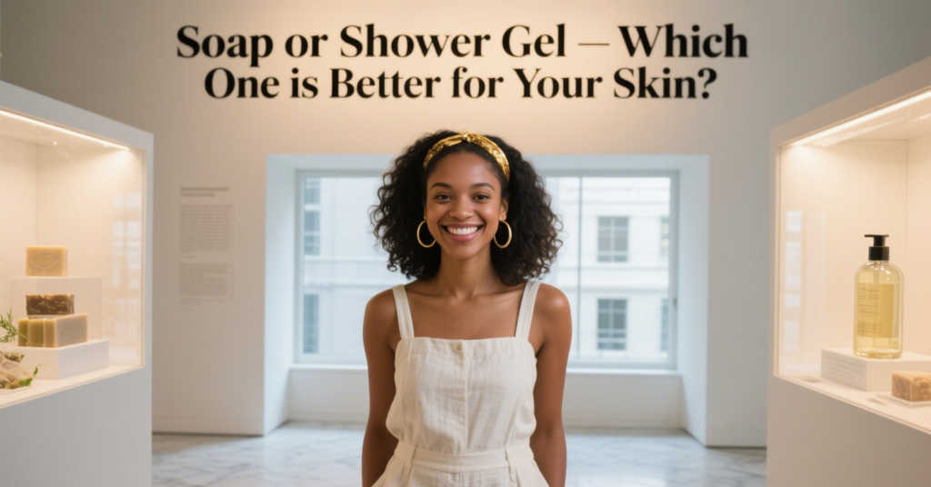 shower gel or bar soap