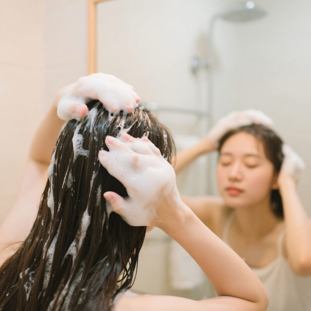 Apply Shampoo Properly
