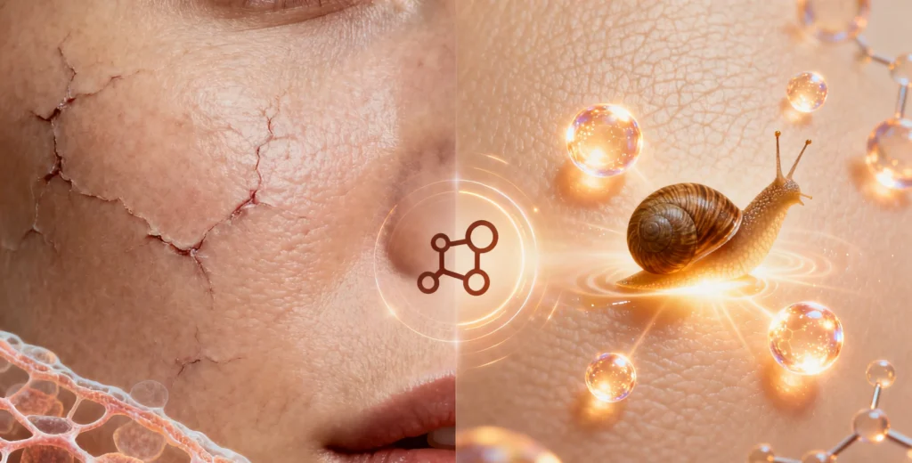 deep moisturizing and hydration with snail extract