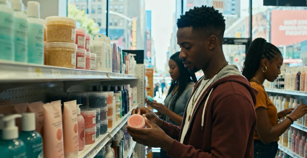 exfoliating scrub skincare product