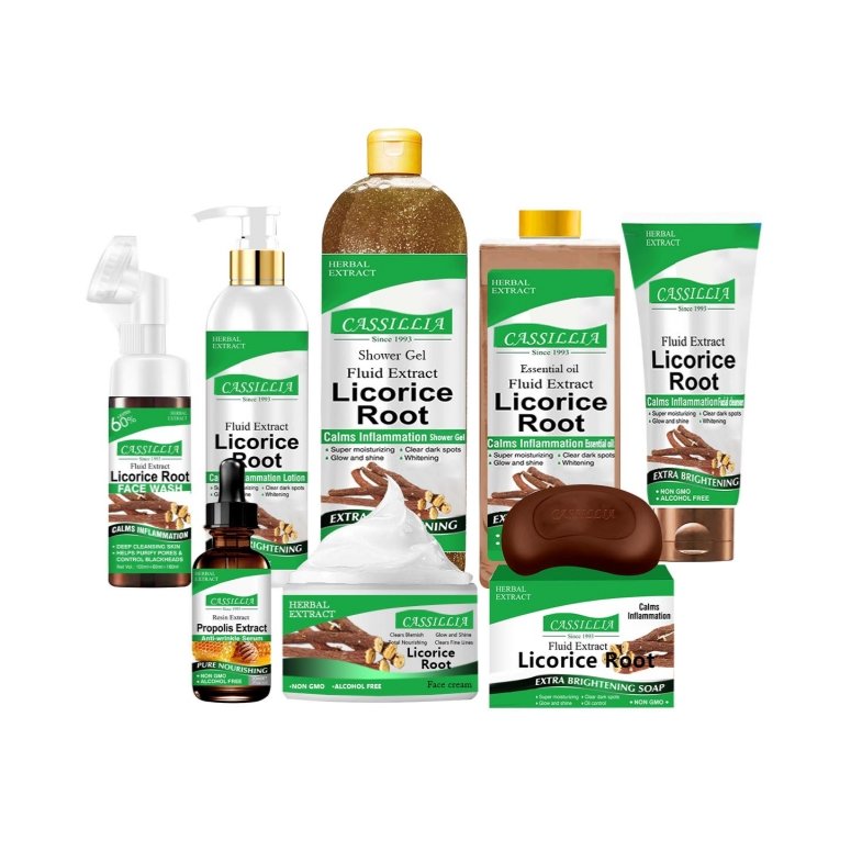 licorice root skincare set