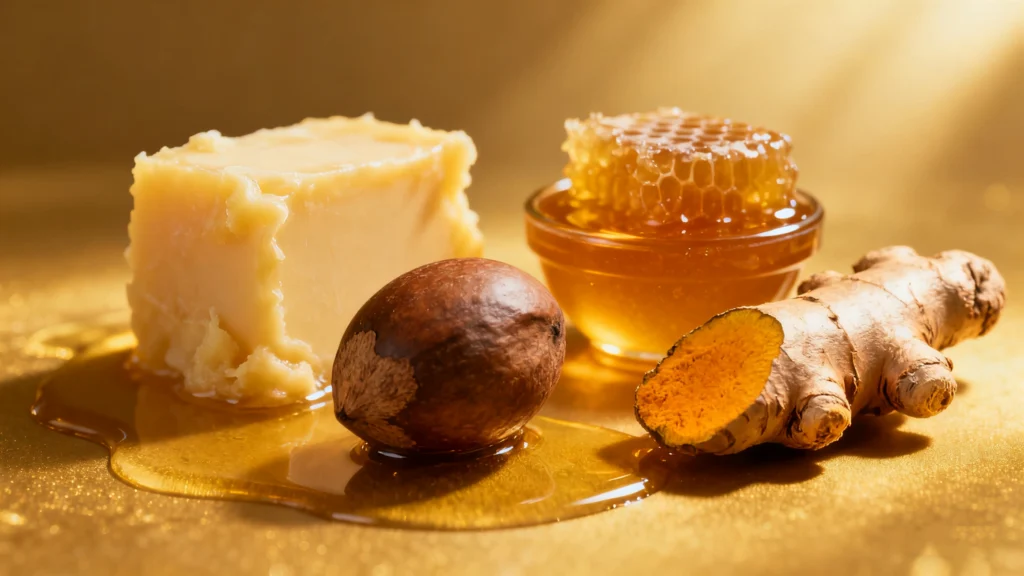 natural golden-colored ingredients