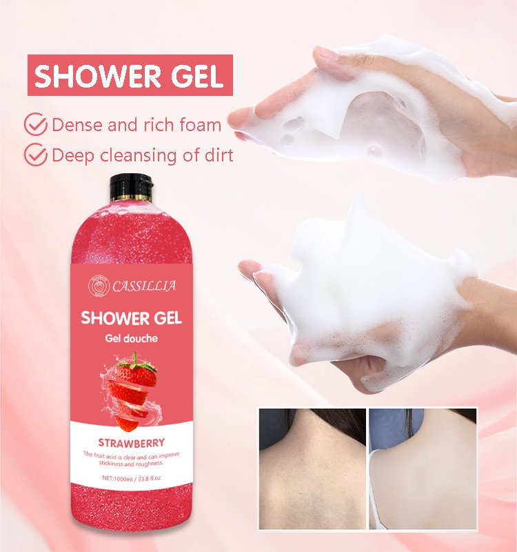strawberry shower gel
