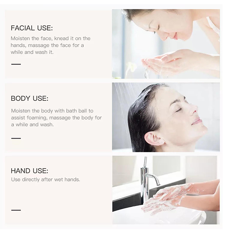 goat milk soap application