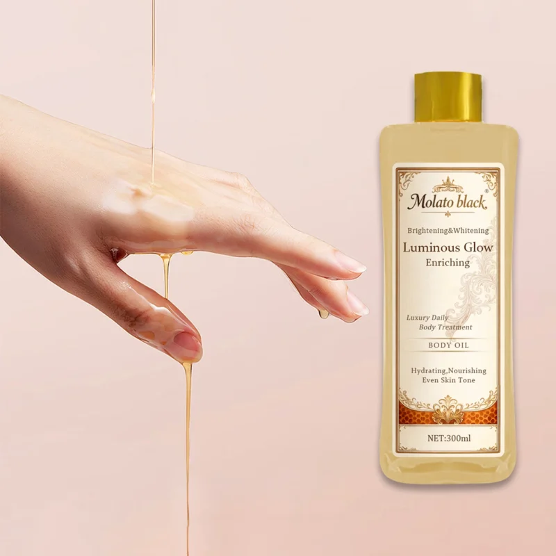 luminous glow body massage oil