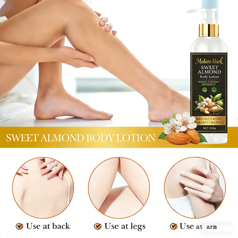 sweet almond body lotion for dry skin