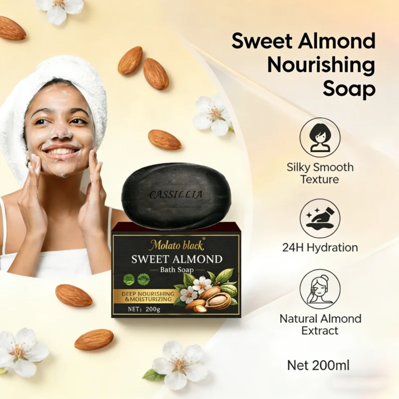 sweet almond soap bar