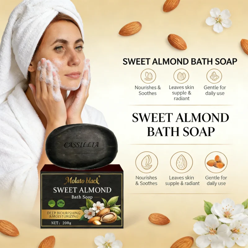 sweet almond black soap  benefits