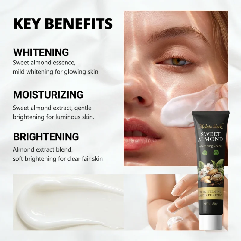 sweet almond whitening freckle cream