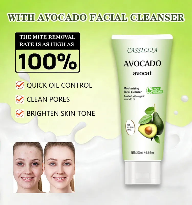 avocado exfoliating face wash skin smoothing effect