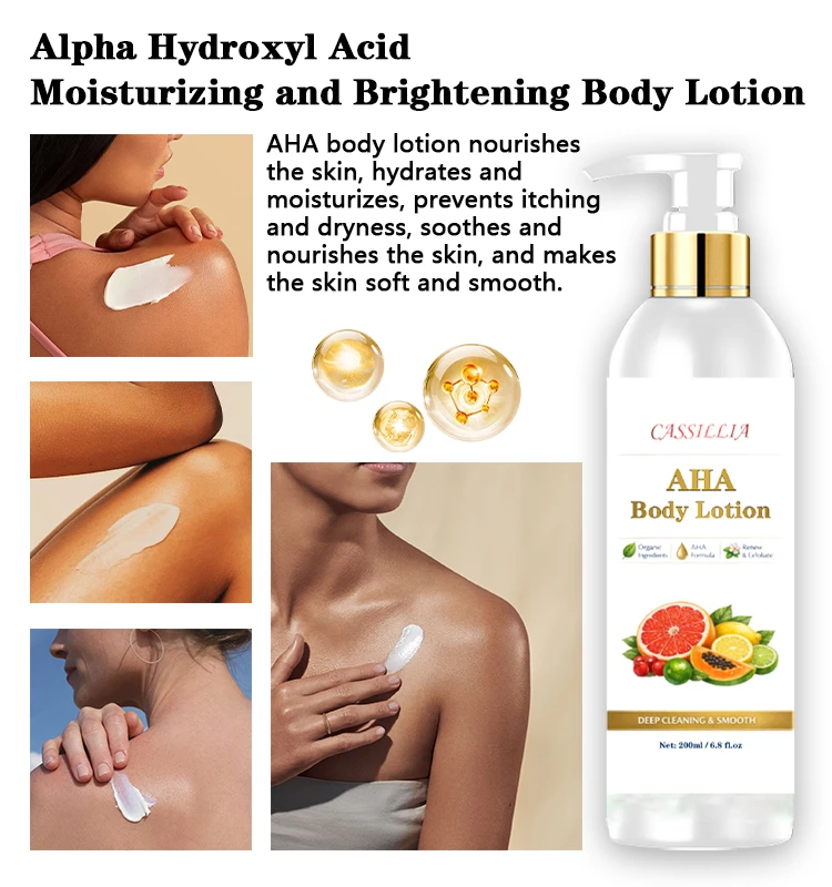 body lotion with aha​