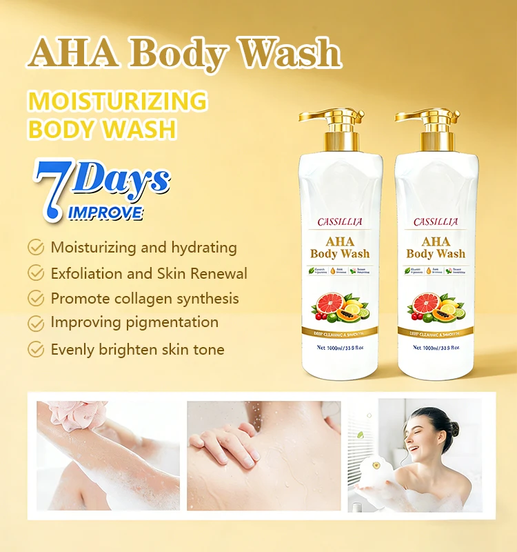 body wash with aha and bha