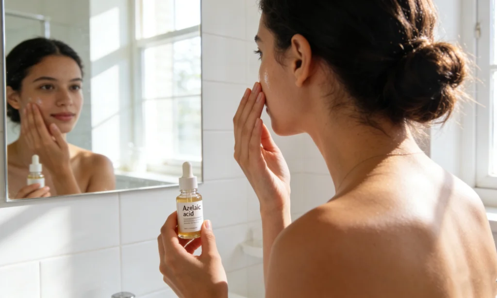 skincare routine with azelaic acid and retinol​