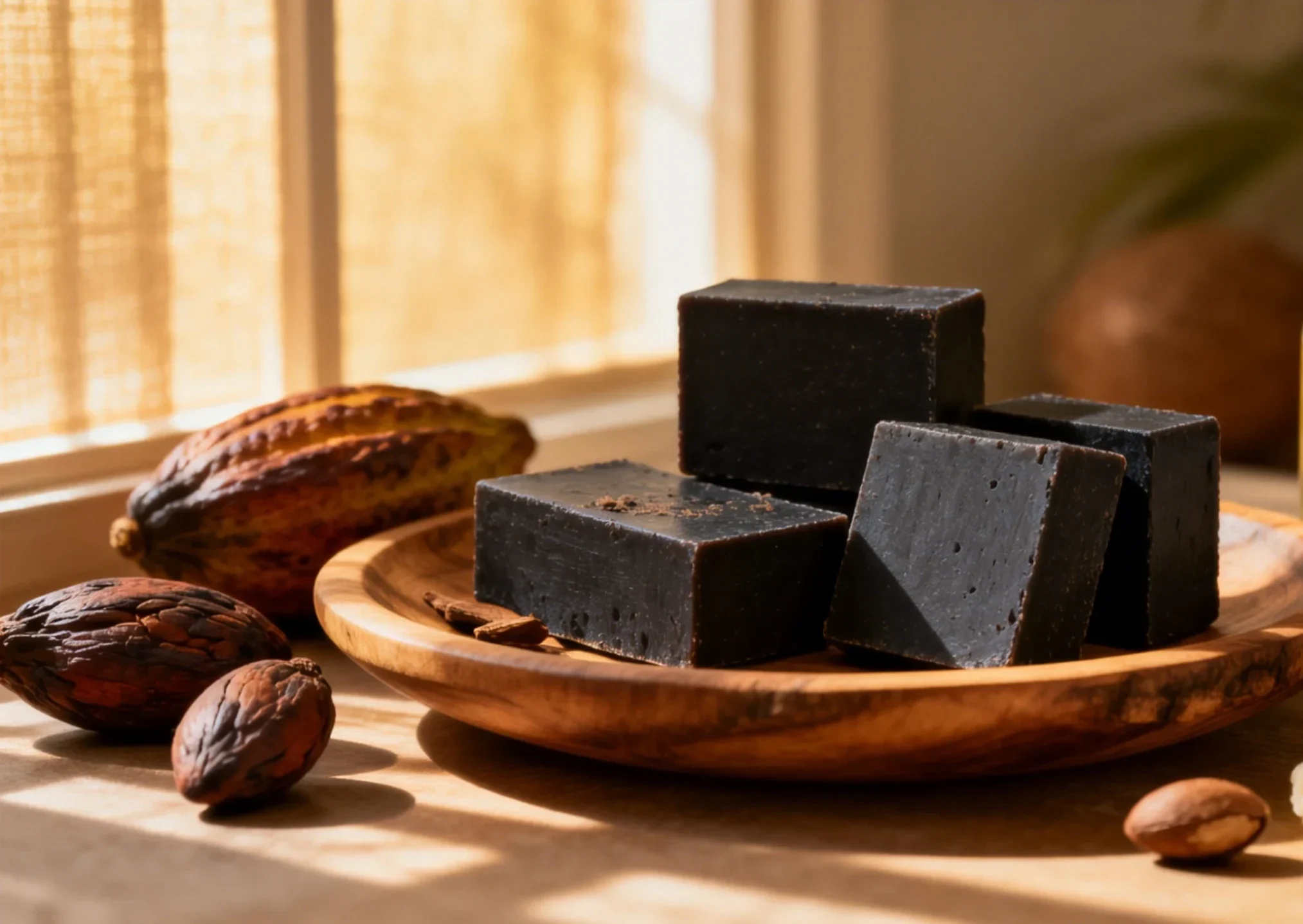african black raw soap
