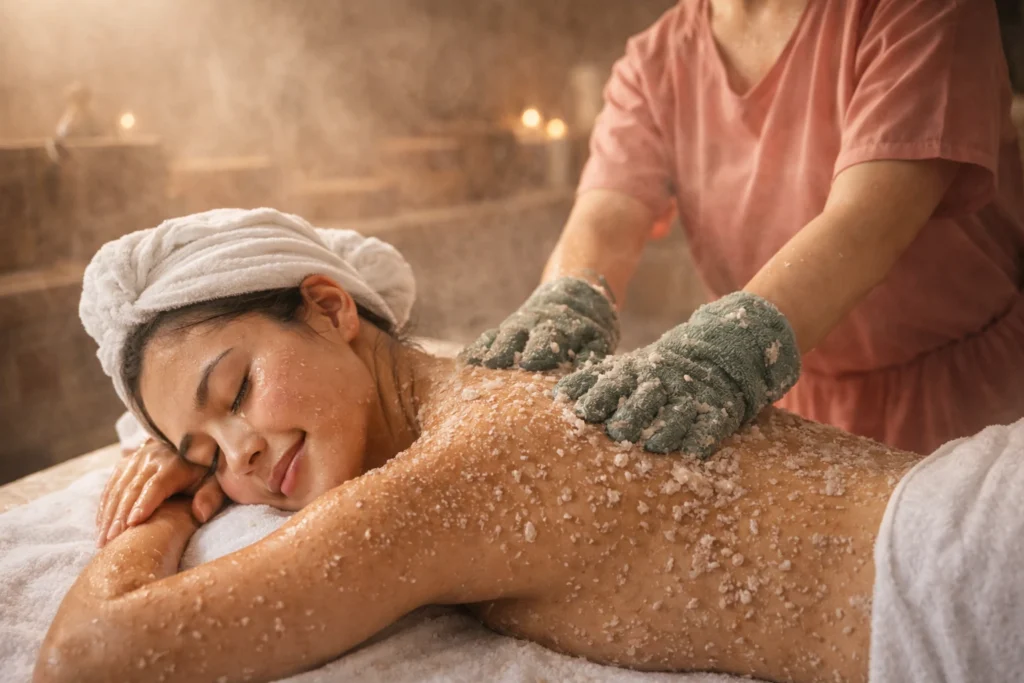 body scrub for glowing skin