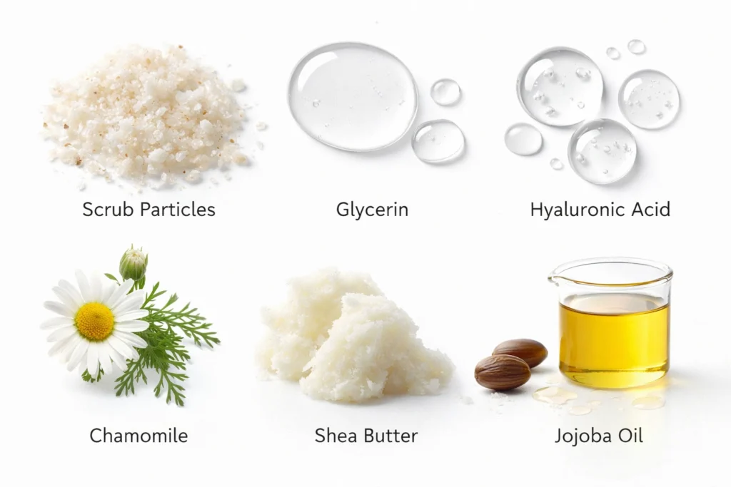 natural body scrub ingredients