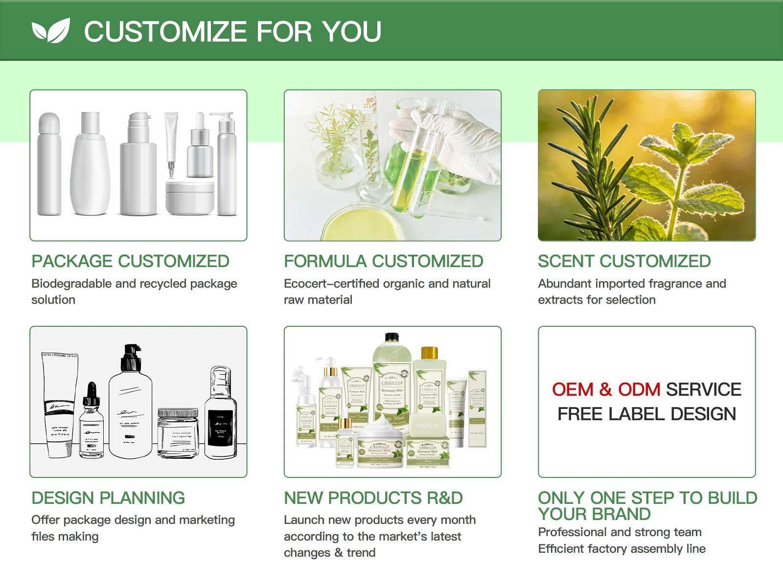 private label rosemary mint soap packaging customization