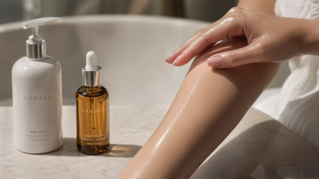 body oil or lotion