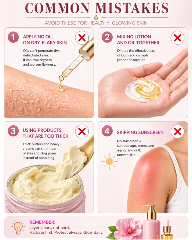body oil or body lotion