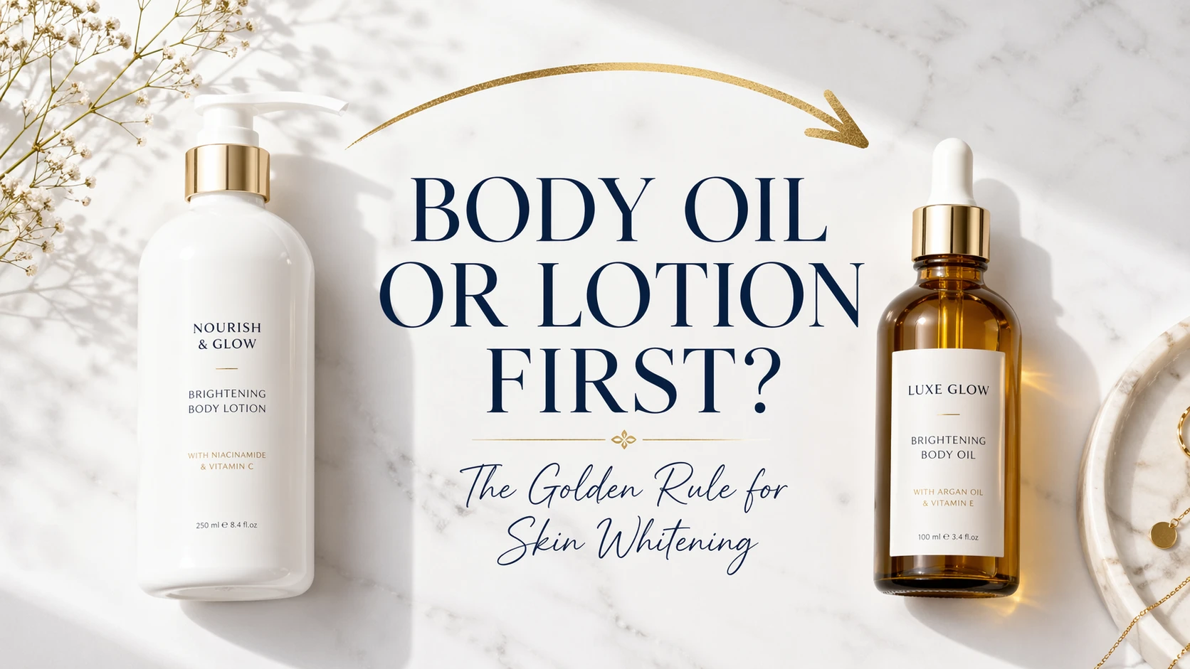 body oil or lotion​