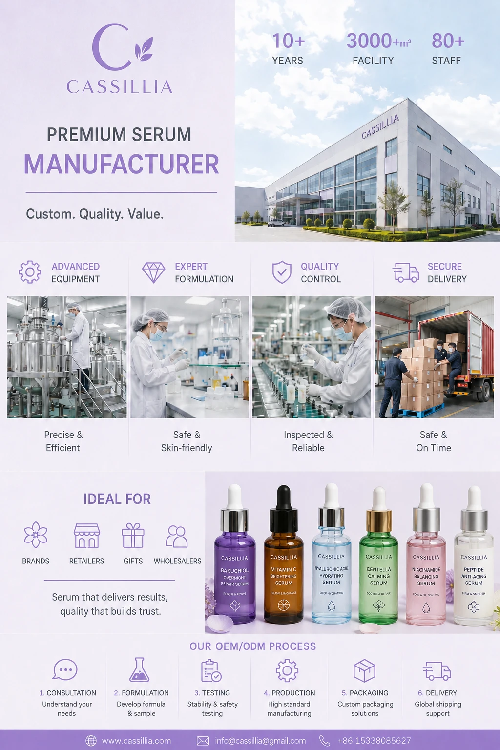 glow serum factory