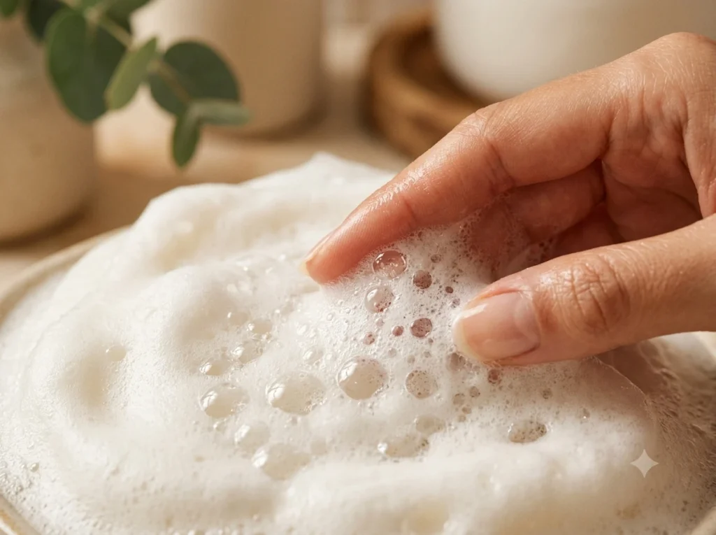 Hyaluronic acid body washes