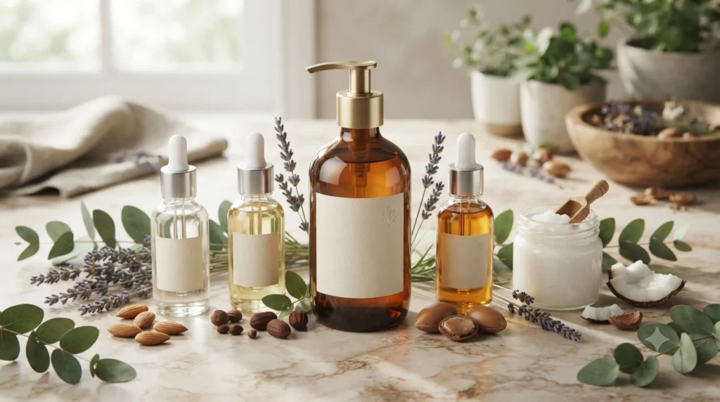 natural plant extract oils body wash