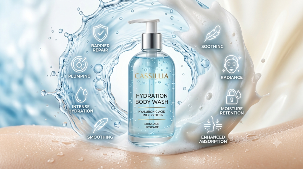 milk body wash with hyaluronic acid